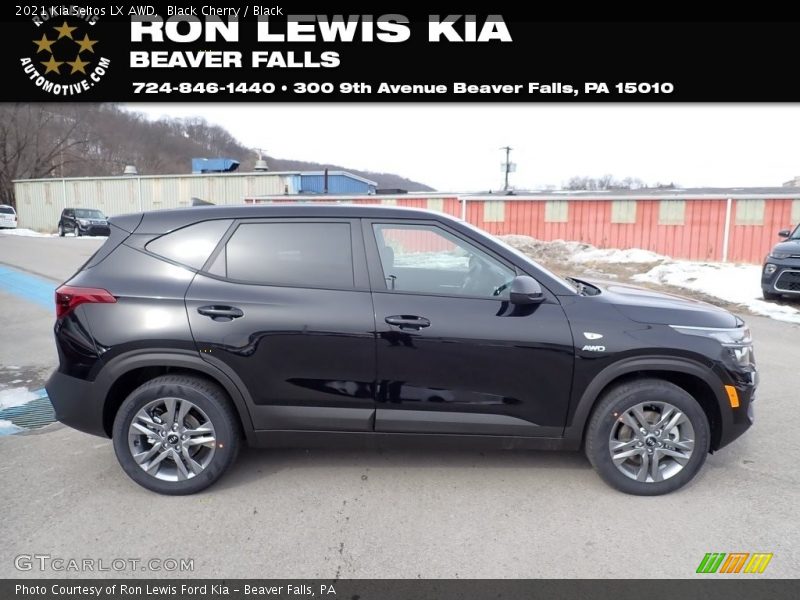 Black Cherry / Black 2021 Kia Seltos LX AWD