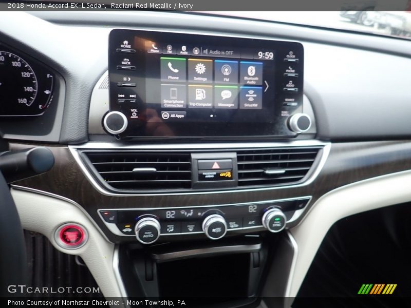Controls of 2018 Accord EX-L Sedan