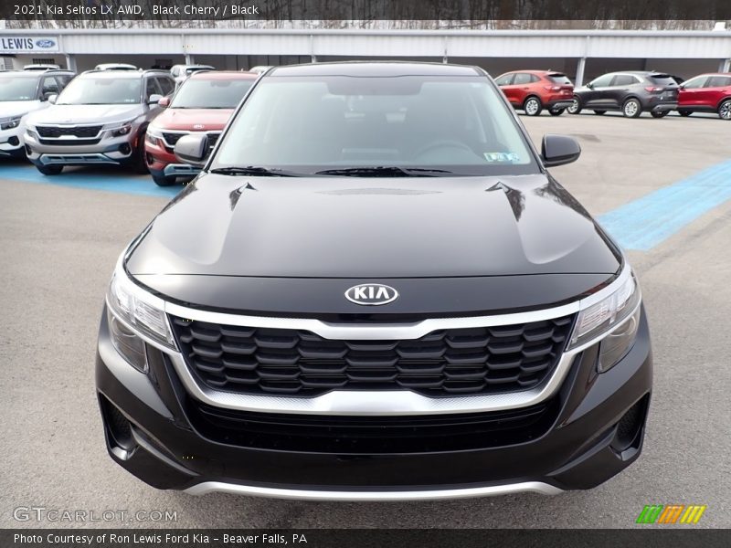 Black Cherry / Black 2021 Kia Seltos LX AWD