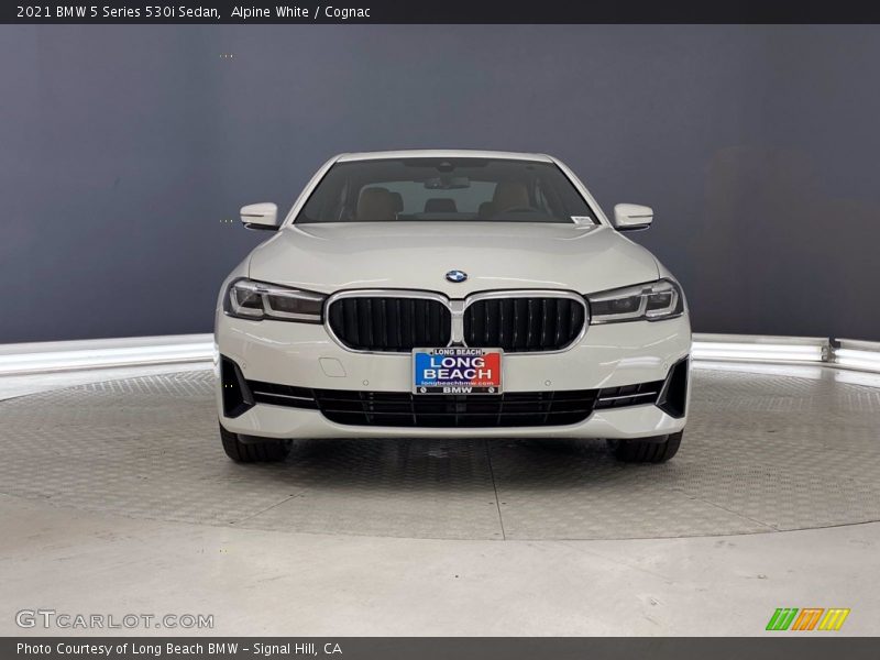 Alpine White / Cognac 2021 BMW 5 Series 530i Sedan