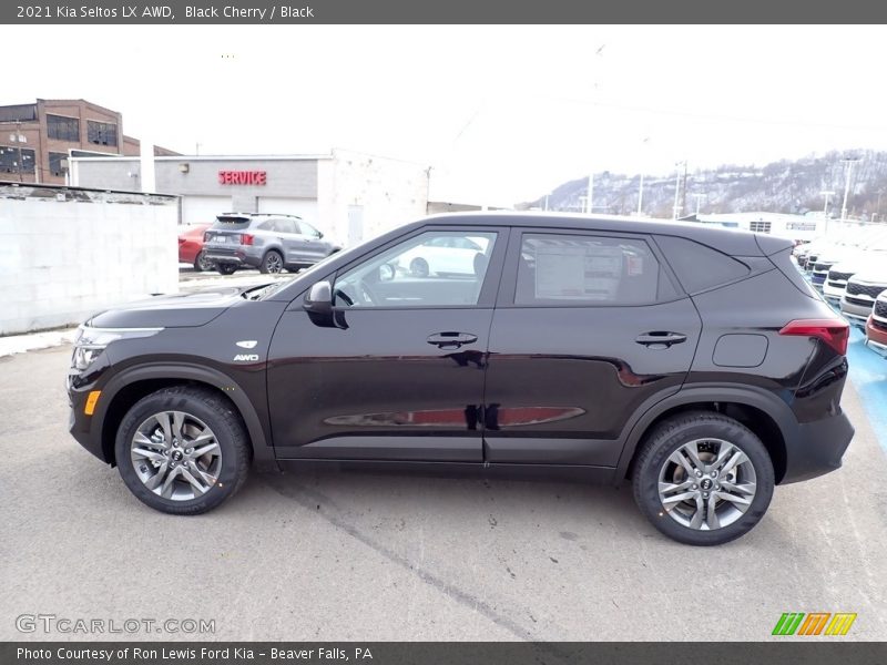 Black Cherry / Black 2021 Kia Seltos LX AWD