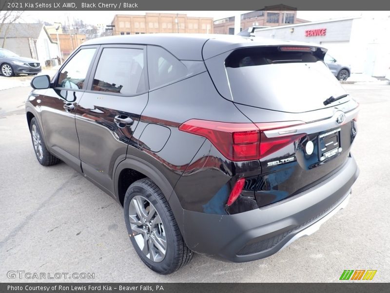 Black Cherry / Black 2021 Kia Seltos LX AWD