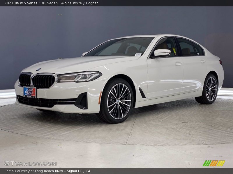 Alpine White / Cognac 2021 BMW 5 Series 530i Sedan