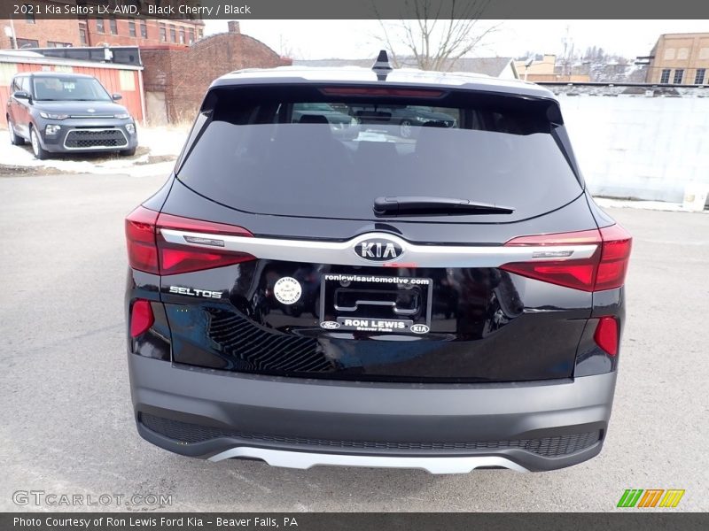 Black Cherry / Black 2021 Kia Seltos LX AWD