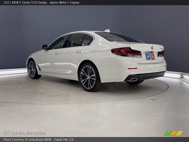 Alpine White / Cognac 2021 BMW 5 Series 530i Sedan