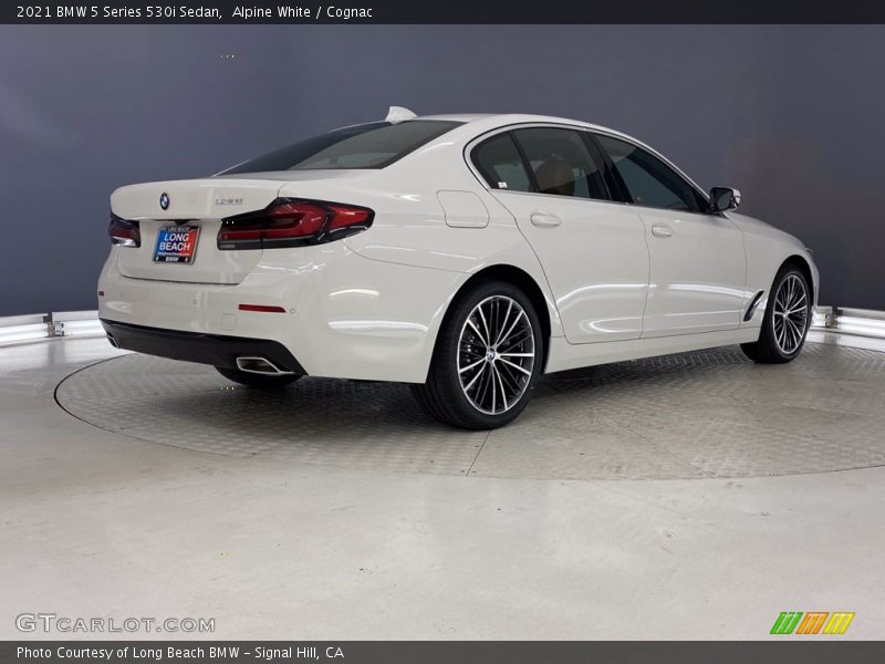 Alpine White / Cognac 2021 BMW 5 Series 530i Sedan