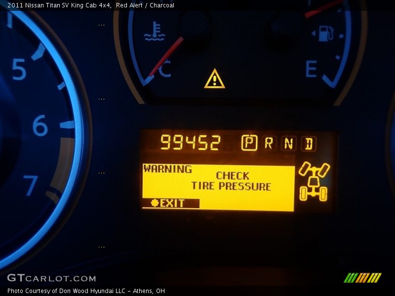 Red Alert / Charcoal 2011 Nissan Titan SV King Cab 4x4