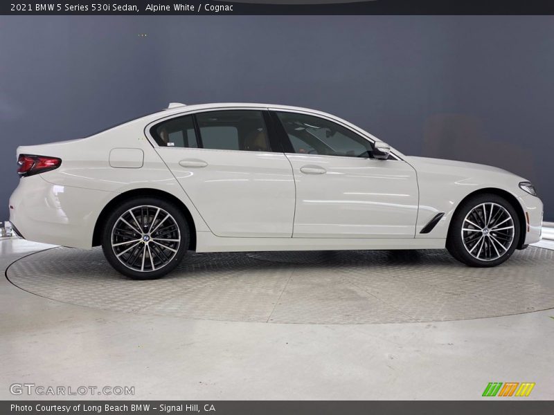 Alpine White / Cognac 2021 BMW 5 Series 530i Sedan