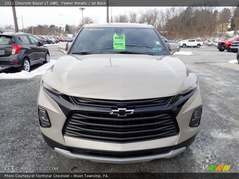 Pewter Metallic / Jet Black 2021 Chevrolet Blazer LT AWD