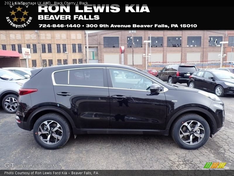 Black Cherry / Black 2021 Kia Sportage LX AWD