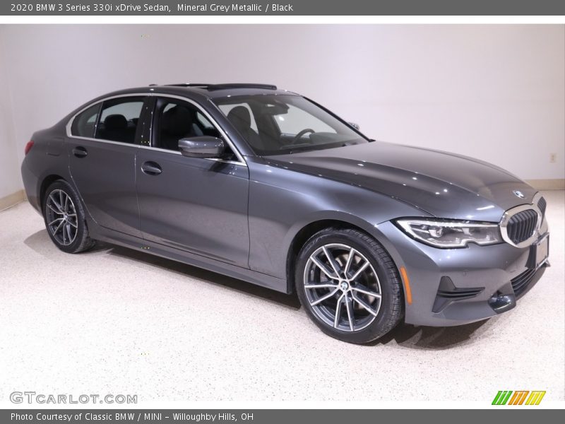 Mineral Grey Metallic / Black 2020 BMW 3 Series 330i xDrive Sedan