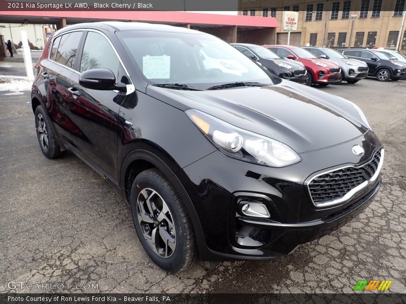 Black Cherry / Black 2021 Kia Sportage LX AWD