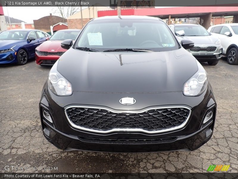 Black Cherry / Black 2021 Kia Sportage LX AWD