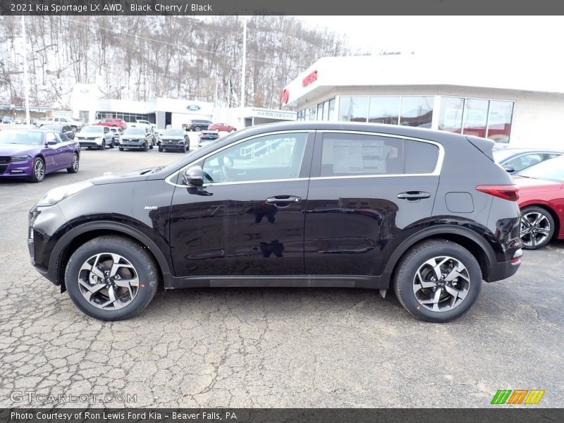 Black Cherry / Black 2021 Kia Sportage LX AWD