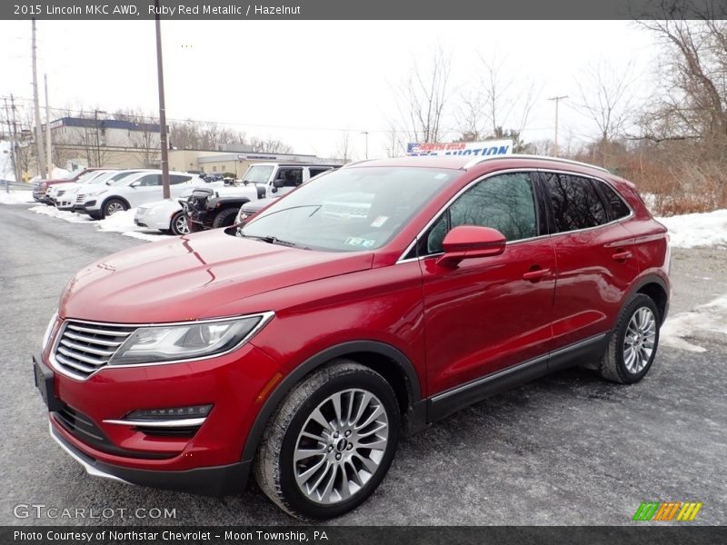 Ruby Red Metallic / Hazelnut 2015 Lincoln MKC AWD