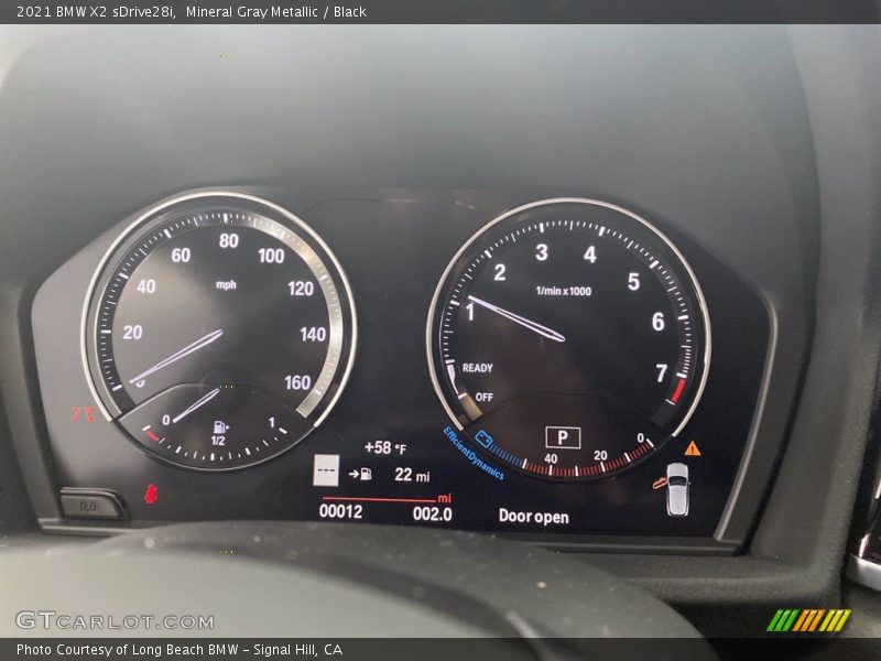 Mineral Gray Metallic / Black 2021 BMW X2 sDrive28i