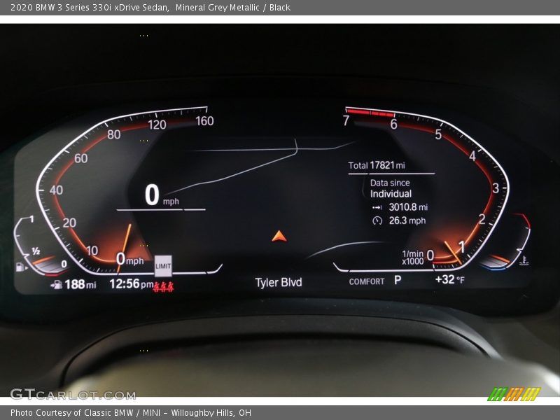 Mineral Grey Metallic / Black 2020 BMW 3 Series 330i xDrive Sedan