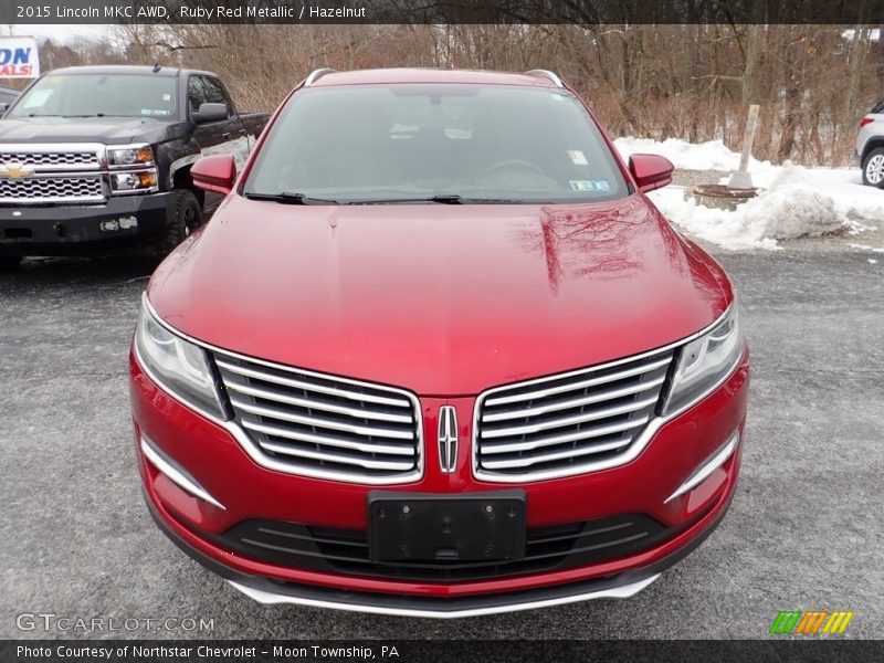 Ruby Red Metallic / Hazelnut 2015 Lincoln MKC AWD