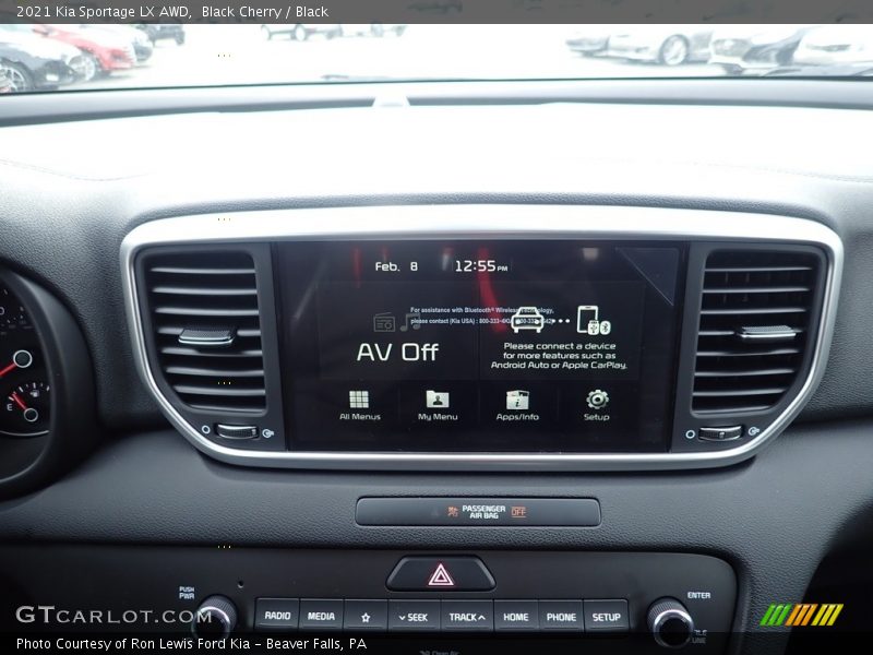 Black Cherry / Black 2021 Kia Sportage LX AWD