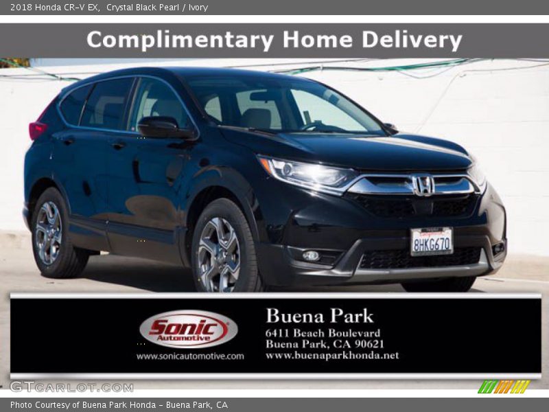 Crystal Black Pearl / Ivory 2018 Honda CR-V EX