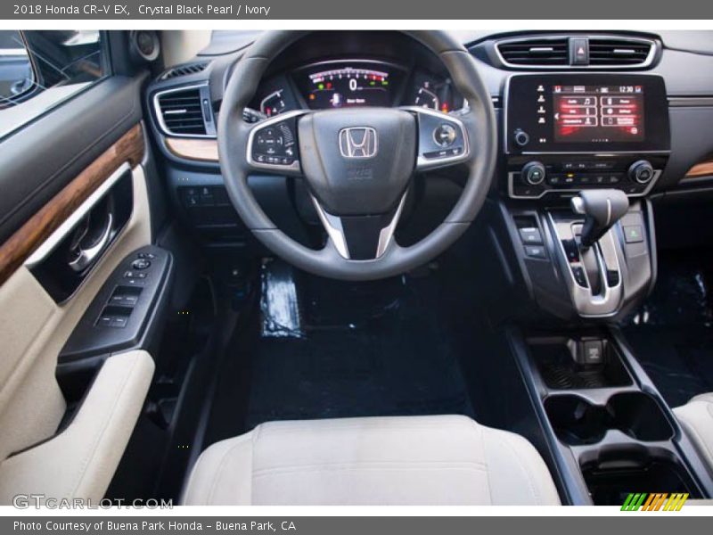 Crystal Black Pearl / Ivory 2018 Honda CR-V EX