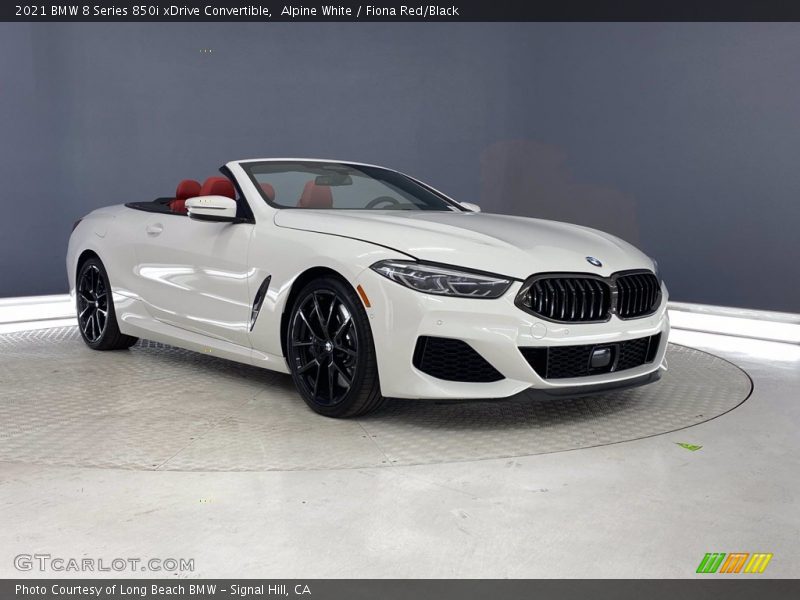 Alpine White / Fiona Red/Black 2021 BMW 8 Series 850i xDrive Convertible