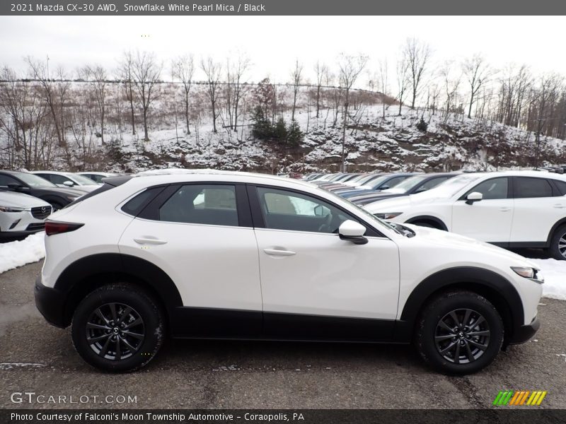 Snowflake White Pearl Mica / Black 2021 Mazda CX-30 AWD