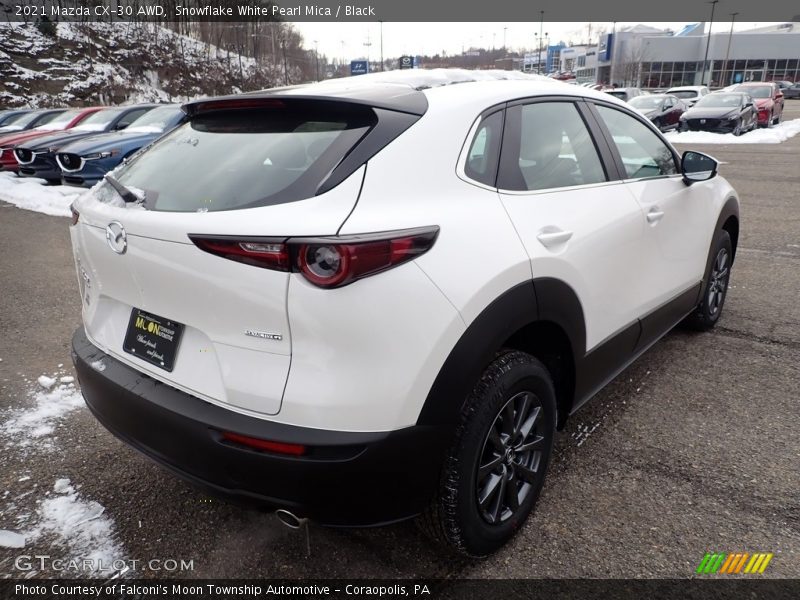 Snowflake White Pearl Mica / Black 2021 Mazda CX-30 AWD