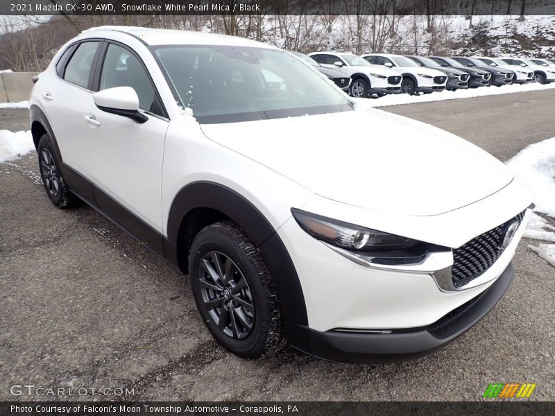Snowflake White Pearl Mica / Black 2021 Mazda CX-30 AWD