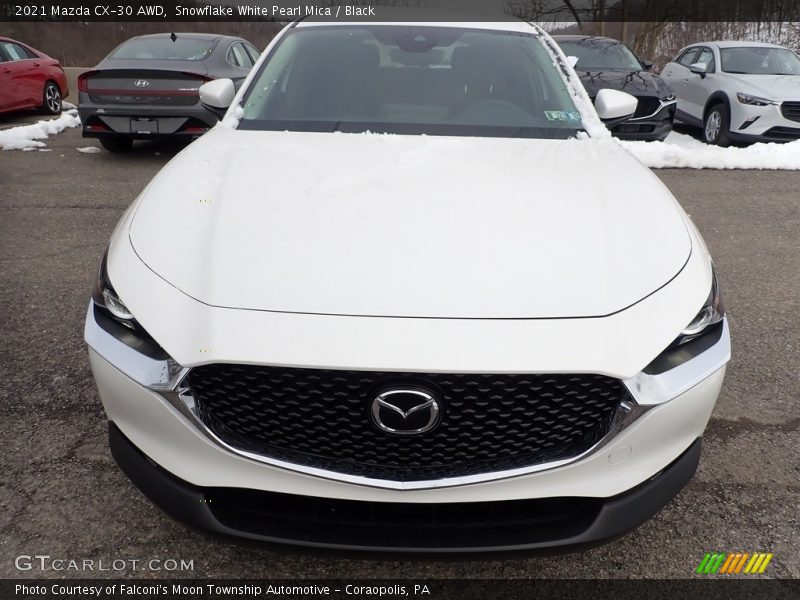 Snowflake White Pearl Mica / Black 2021 Mazda CX-30 AWD