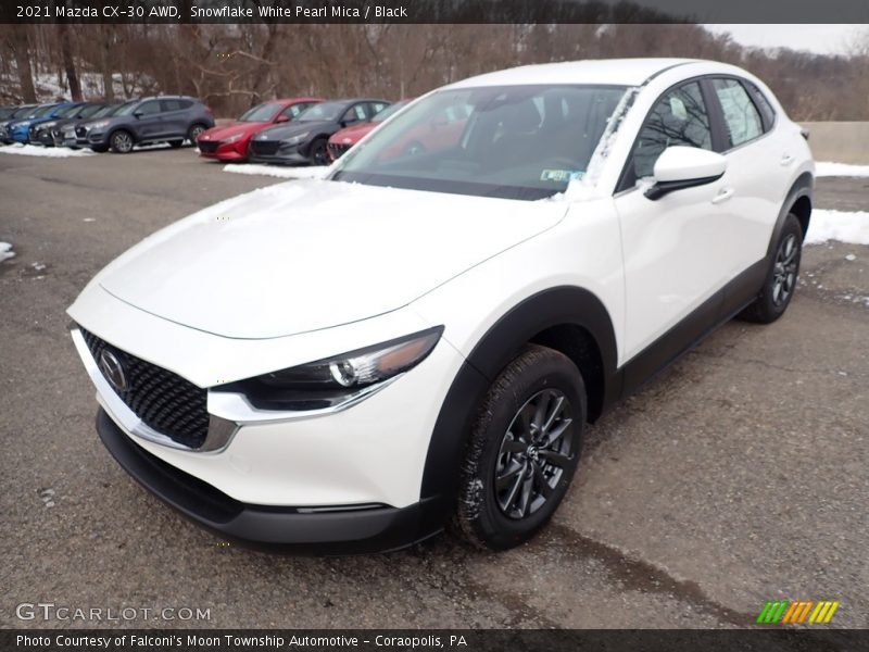 Snowflake White Pearl Mica / Black 2021 Mazda CX-30 AWD
