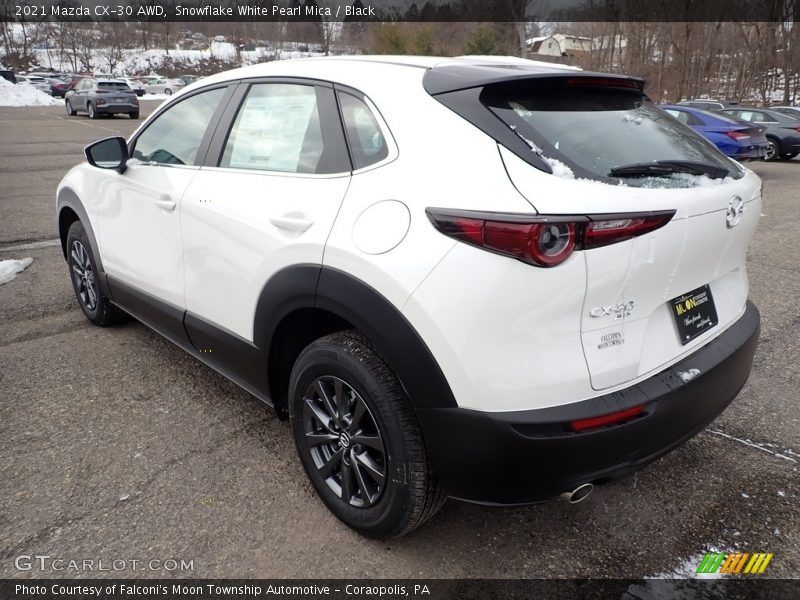 Snowflake White Pearl Mica / Black 2021 Mazda CX-30 AWD