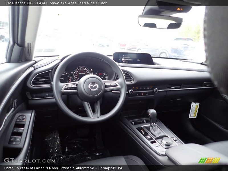 Snowflake White Pearl Mica / Black 2021 Mazda CX-30 AWD