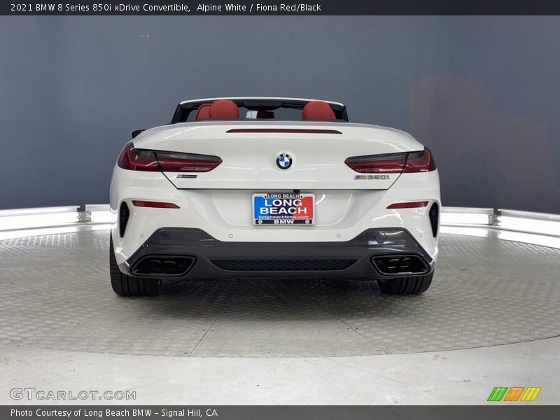 Alpine White / Fiona Red/Black 2021 BMW 8 Series 850i xDrive Convertible