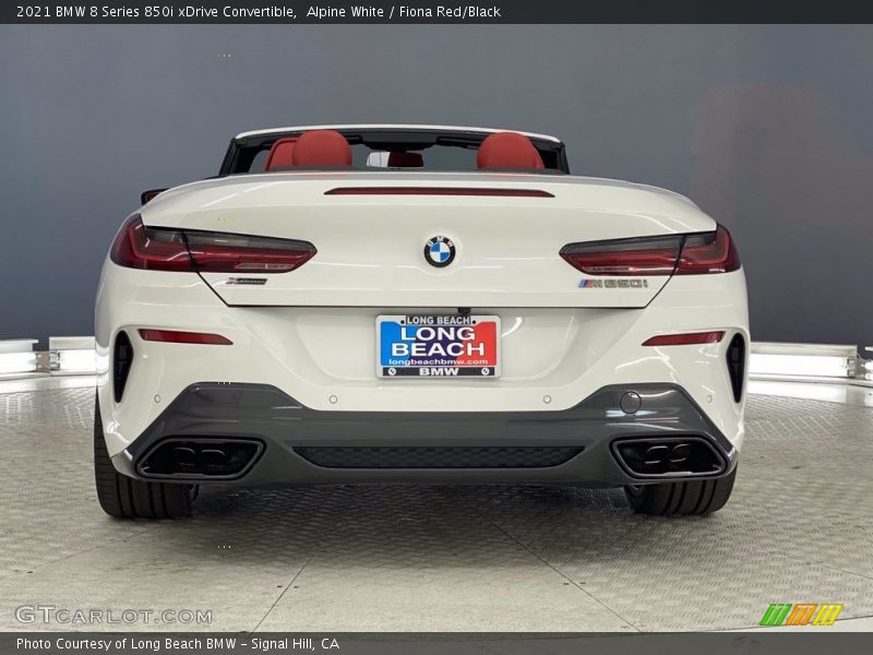 Alpine White / Fiona Red/Black 2021 BMW 8 Series 850i xDrive Convertible