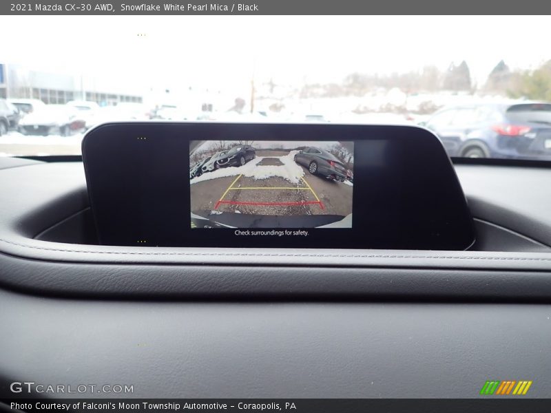 Snowflake White Pearl Mica / Black 2021 Mazda CX-30 AWD