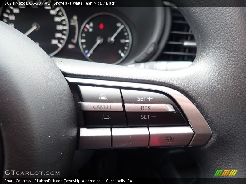 Snowflake White Pearl Mica / Black 2021 Mazda CX-30 AWD