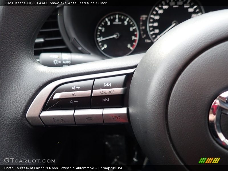 Snowflake White Pearl Mica / Black 2021 Mazda CX-30 AWD