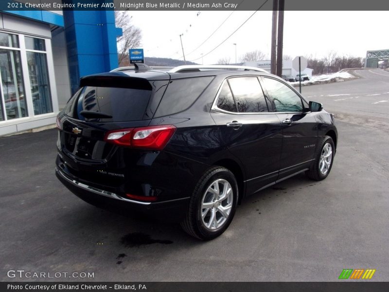 Midnight Blue Metallic / Medium Ash Gray 2021 Chevrolet Equinox Premier AWD
