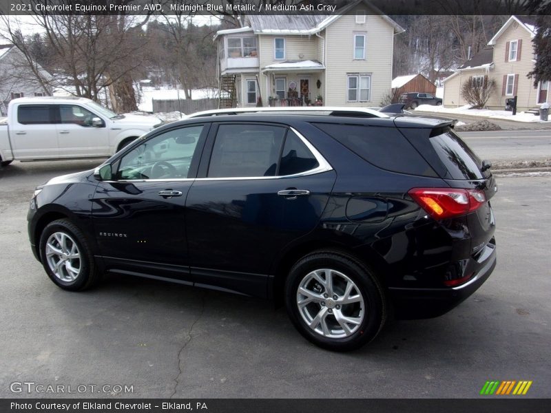 Midnight Blue Metallic / Medium Ash Gray 2021 Chevrolet Equinox Premier AWD