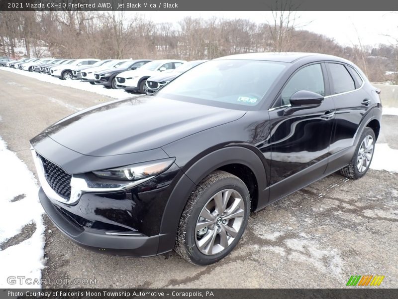 Jet Black Mica / Black 2021 Mazda CX-30 Preferred AWD