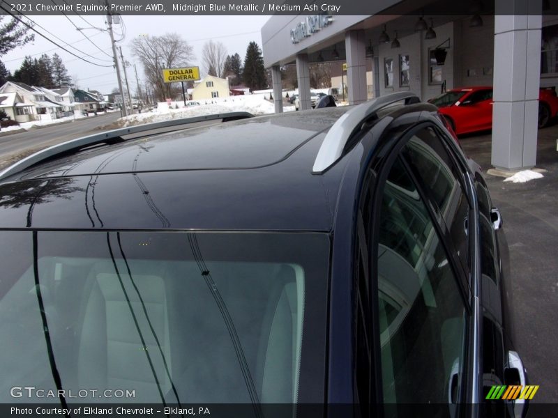 Midnight Blue Metallic / Medium Ash Gray 2021 Chevrolet Equinox Premier AWD