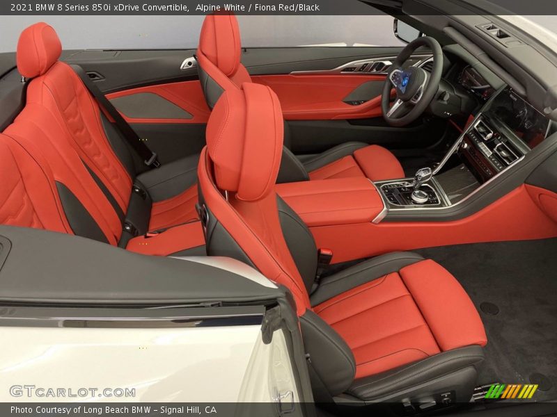 Alpine White / Fiona Red/Black 2021 BMW 8 Series 850i xDrive Convertible