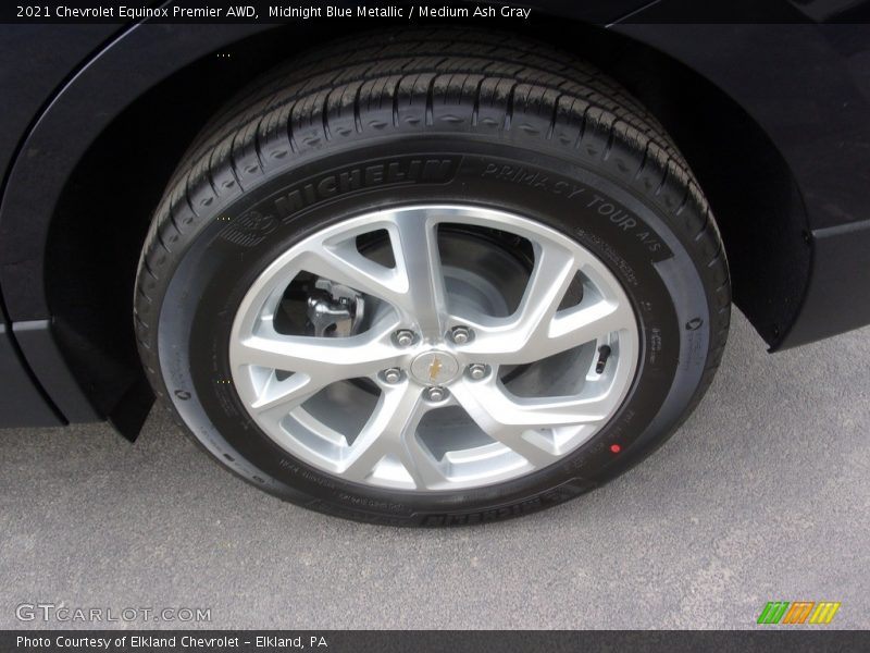 Midnight Blue Metallic / Medium Ash Gray 2021 Chevrolet Equinox Premier AWD