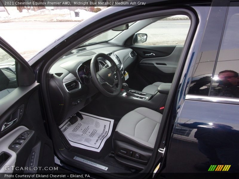 Midnight Blue Metallic / Medium Ash Gray 2021 Chevrolet Equinox Premier AWD