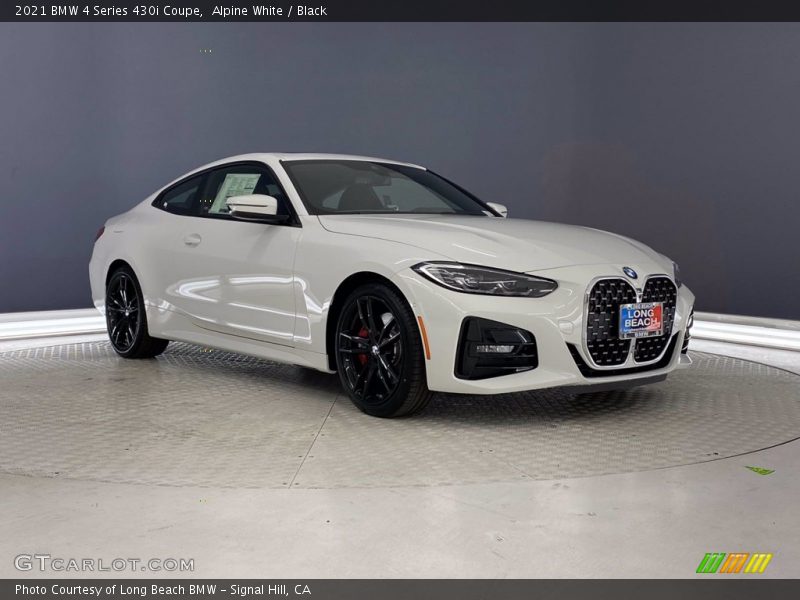 Alpine White / Black 2021 BMW 4 Series 430i Coupe