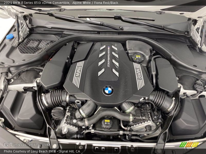  2021 8 Series 850i xDrive Convertible Engine - 4.4 Liter M TwinPower Turbocharged DOHC 32-Valve VVT V8