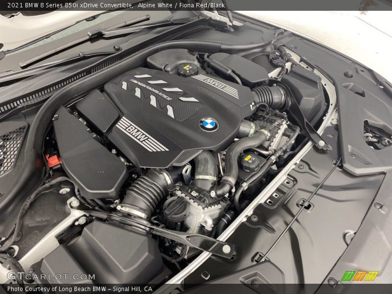  2021 8 Series 850i xDrive Convertible Engine - 4.4 Liter M TwinPower Turbocharged DOHC 32-Valve VVT V8