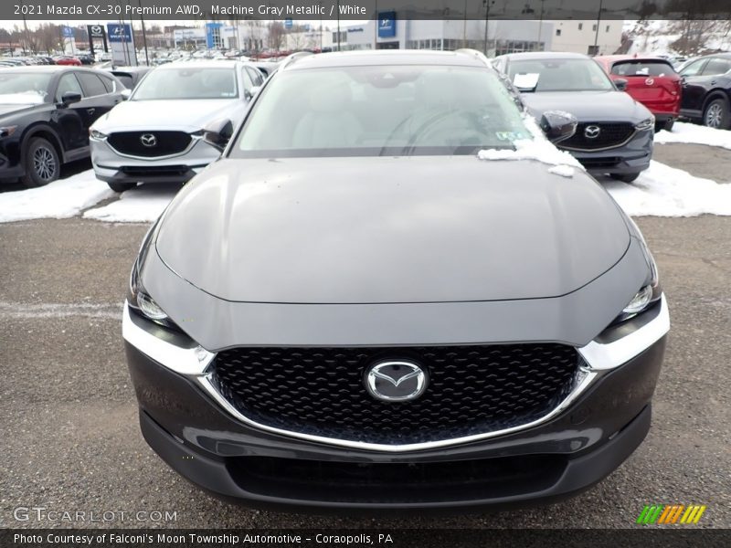 Machine Gray Metallic / White 2021 Mazda CX-30 Premium AWD