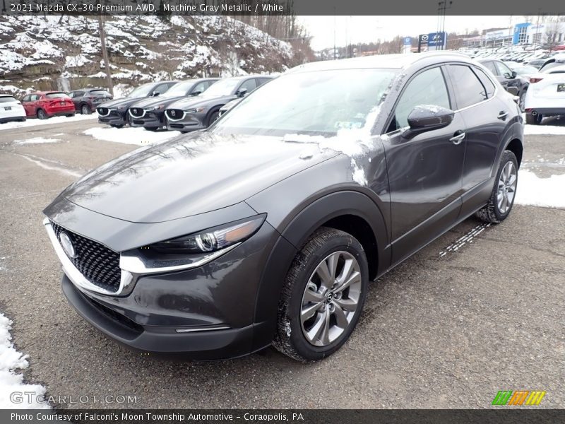 Machine Gray Metallic / White 2021 Mazda CX-30 Premium AWD